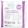 ForPro Pure & Natural Stitched Cotton Rounds for Face (400-Count), 100% Pure Cotton Makeup Remover Pads, Hypoallergenic, Lint-Free, Vegan & Cruelty-Free, Pack of 4-100 Cotton Pads view 2