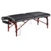 31" Montclair ThermaTopTM Master Massage Portable Massage Table with Memory Foam, Reiki Panels, & Shiatsu Cables(Black& Mahogany) Esthetician Bed- Lash Table view 1