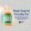 Dr. Bronner's Pure-Castile Magic Soap Liquid (Almond, 1 Gallon) - Made with Regenerative Organic Certified Oils, 18-in-1 Uses: Face, Body, Hair, Laundry, Pets and Dishes, Concentrated, Vegan, Non-GMO view 2