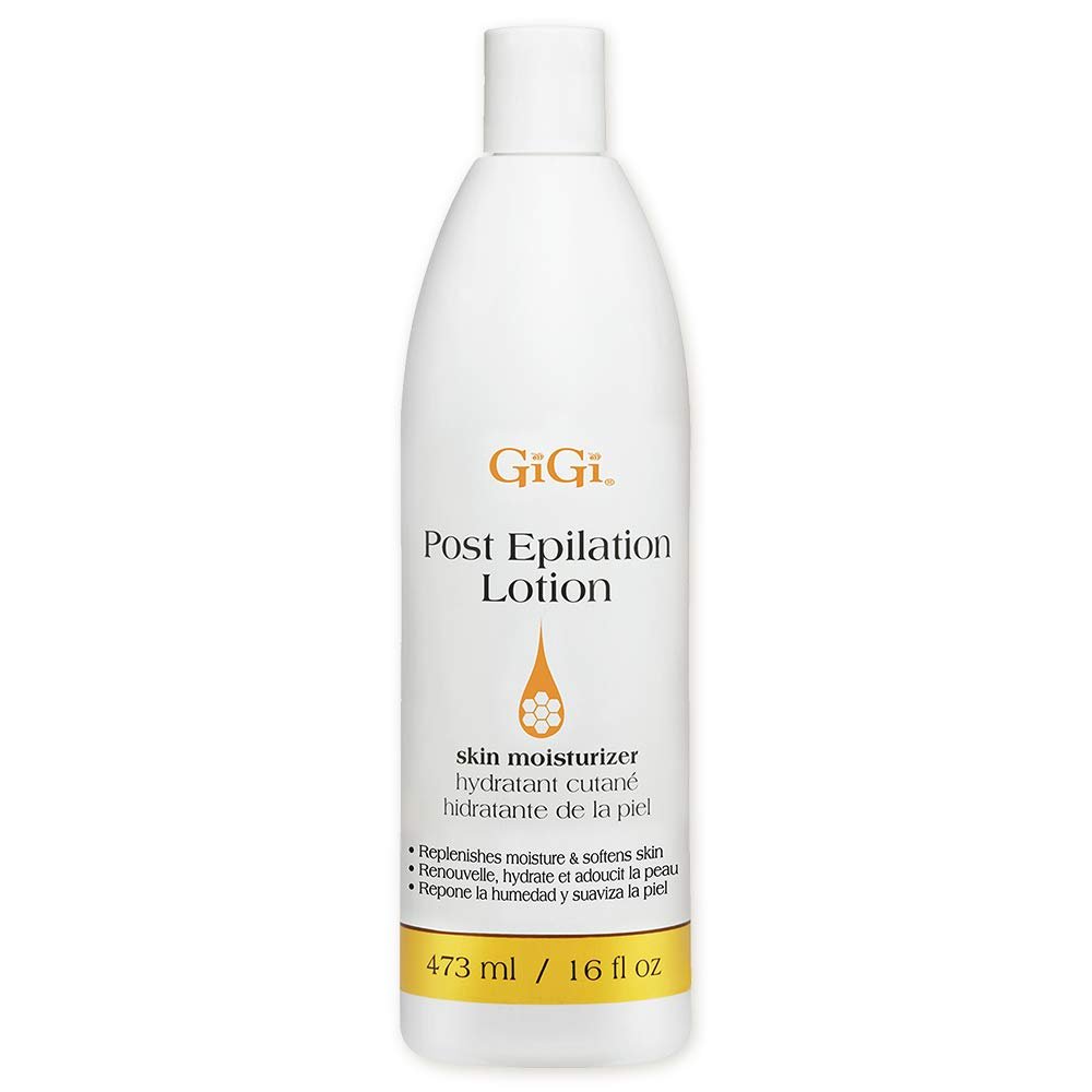 GiGi Post Waxing Lotion - Soothing After Wax Care Treatment, Moisturizing Post Epilation Care, Hydrating Skin Softener, 16 fl oz