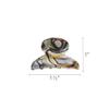 French Hair Clip for Thin or Short Hair, Mini Couture Claw Clip for Women, Strong No Slip Hold, Gentle Grip, Lightweight, Onyx Grey Faux Shell | France Luxe view 2