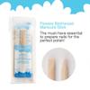 Flowery Birchwood Manicure Sticks, Multi Functional Nail Grooming Wooden Cuticle Pusher, Remover Nail Sticks for Manicure, 6 inches, 5pcs per pack view 3