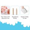 Flowery Birchwood Manicure Sticks, Multi Functional Nail Grooming Wooden Cuticle Pusher, Remover Nail Sticks for Manicure, 6 inches, 5pcs per pack view 4