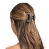 France Luxe Cutout Rectangle Claw Clip - Opera Silver view 2