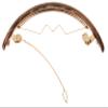 France Luxe Skinny Mini Volume Barrette - Onyx view 3