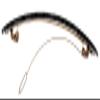 France Luxe Chicago Long and Skinny Barrette - Black view 3