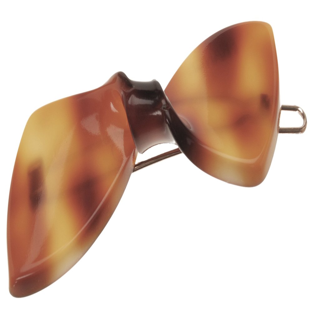 France Luxe Mini Bow on Tige Boule Barrette - Tortoise