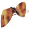 France Luxe Mini Bow on Tige Boule Barrette - Tortoise view 1