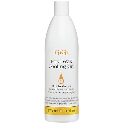 GiGi Post Waxing Cooling Gel - Soothing After Wax Treatment, Skin Freshener & Moisturizer for Smooth Skin, 16 fl. oz.
