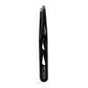 EYEBROW TWEEZERS w/Slanted tips & 3-HOLE TEAR DROP DESIGN Color BLACK view 1