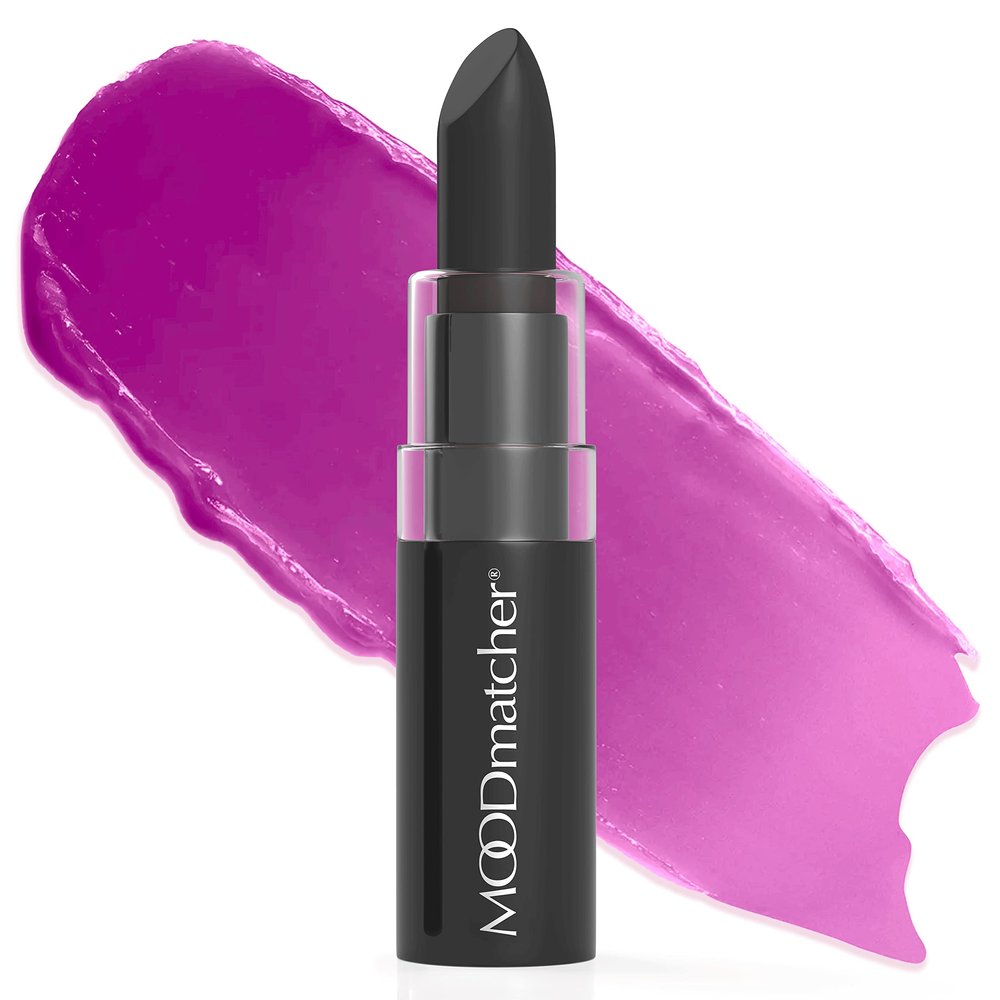 MOODmatcher Original Color Changing Lipstick 12 Hours Long-Lasting, Moisturizing, Smudge-Proof, Glamorous Personalized Color, Premium Quality Made in USA (Black)