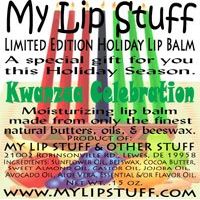 My Lip Stuff-Kwanzaa Celebration (Banana Cream Flavor) Limited Edition Holiday Lip Balm