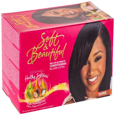 Soft & Beautiful Ultimate Protection No-Lye Relaxer Kit, Coarse