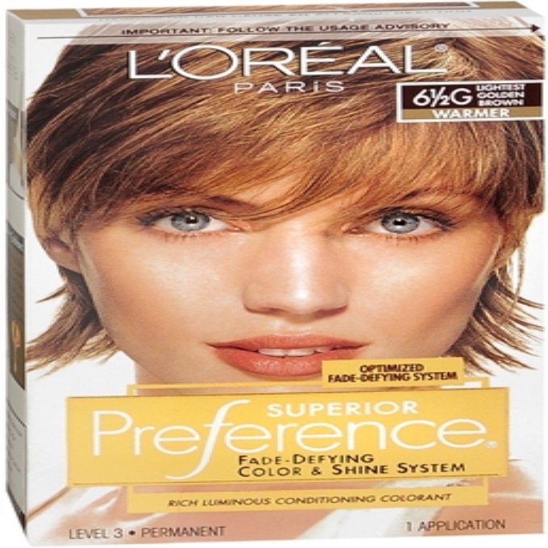 L'Oreal Preference #6.5G Lightest Golden Brown, 1 ct