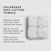 Fromm ColorSafe 100% Cotton Bleach Proof Salon Hair Towels for Hairstylists, Barbers, & Spa, 16" by 29", Absorbent Stain Resistant Towels for Drying All Hair Types, Color Safe Towels, White 6-Pack view 3