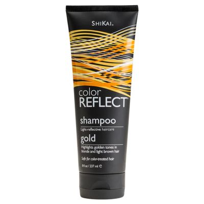 ShiKai Color Reflect Gold Shampoo (8 oz) | Hydrating & Brightening Cleanser with Chamomile | Highlights Golden Tones in Blonde & Lt Brown Hair | Safe for Color-treated Hair