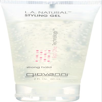 GIOVANNI L.A. Natural Styling Gel, Strong Hold, Frizz-Free, 2 oz
