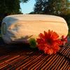 Bolster Cover for 3x6x14 Half-Circle Neck Bolster, Natural view 1