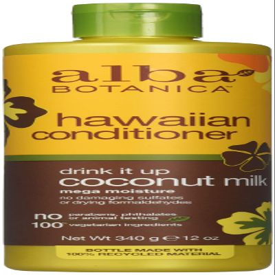 Alba Botanica Natural Hawaiian Conditioner Coconut Milk, 12 Ounces, Pack of 1
