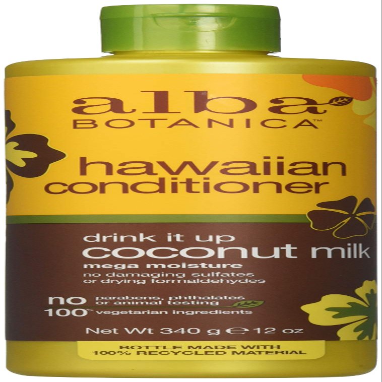 Alba Botanica Natural Hawaiian Conditioner Coconut Milk, 12 Ounces, Pack of 1