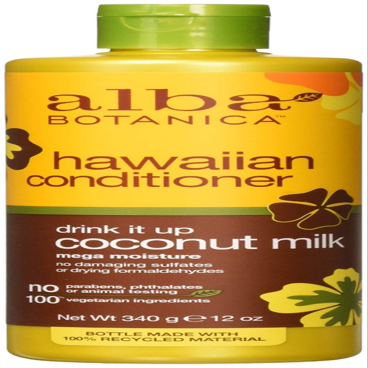 Alba Botanica Natural Hawaiian Conditioner Coconut Milk, 12 Oz,Pack of 6