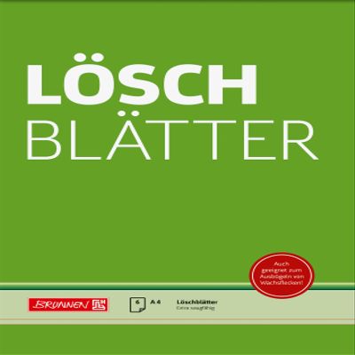 Brunnen 1041546 Blotting Paper A4 Blank 6 Sheets White