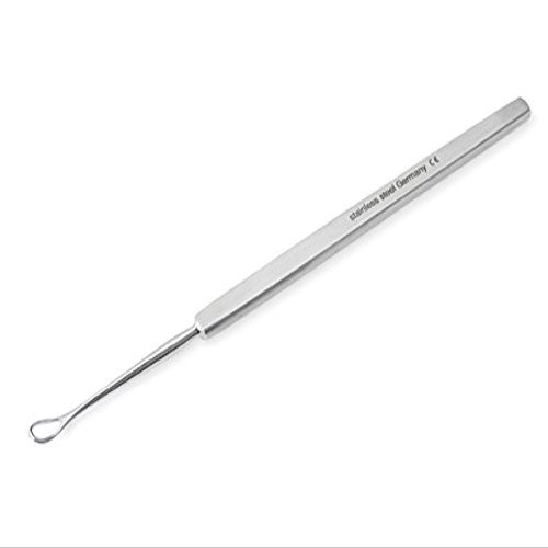 Stainless Steel Blackhead Remover with One Loop by Malteser. Made in Solingen, Germany