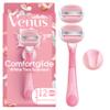 Gillette Venus ComfortGlide Razor for Women, White Tea Scented Gel Bars, Includes 1 Reusable Razor Handle + 2 Refills, Built-in Shave Gel Bars, Holiday Gifts for Women view 1