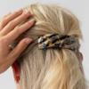 Large Hair Barrette for Thick Hair, Rectangle Volume French Barrette for Women, Strong Hold, Comfortable and Easy to Use, Lasco Neutrals | France Luxe view 3