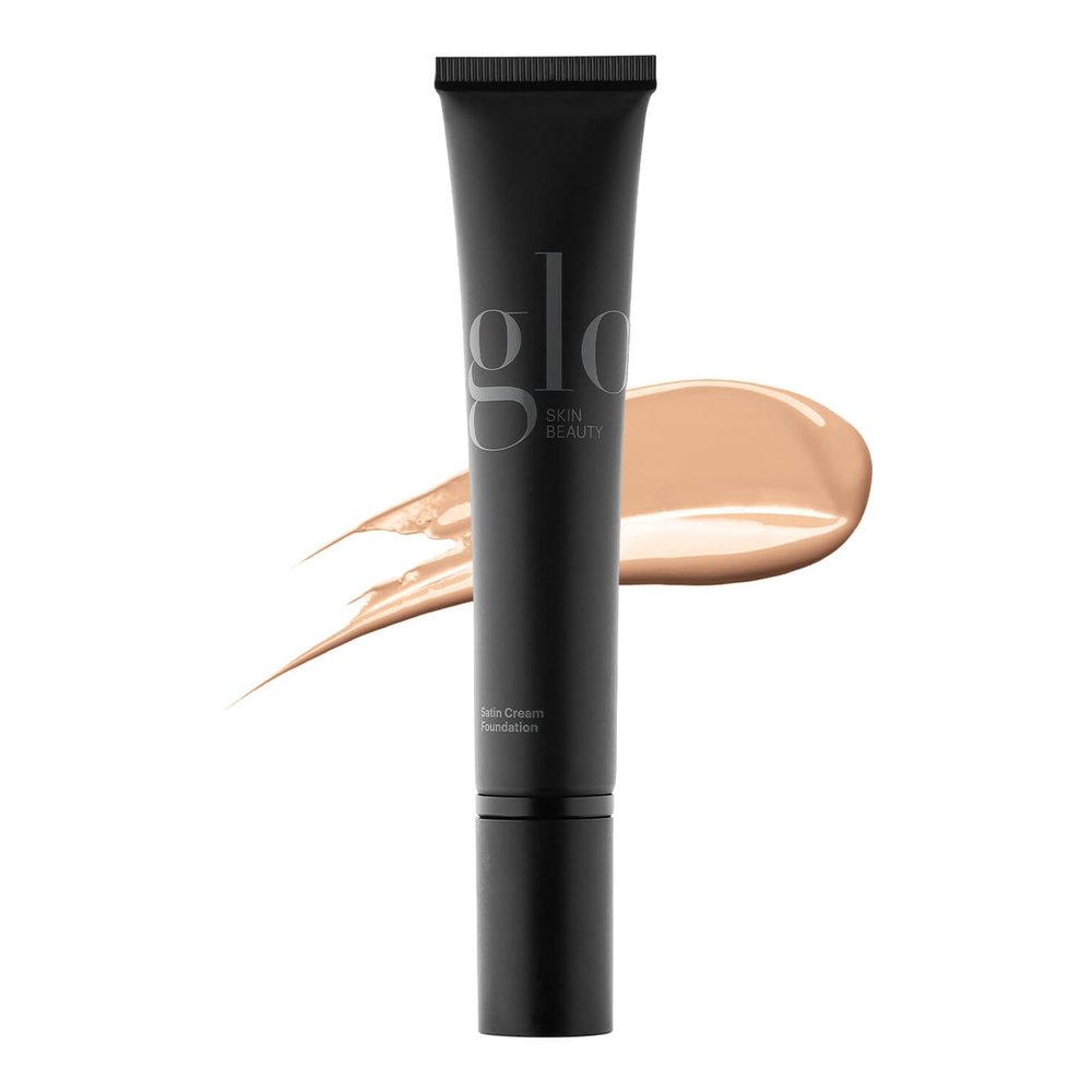 Glo Skin Beauty Satin Cream Foundation Makeup for Face, Golden Light - Full Coverage, Semi Matte Finish, Conceal Blemishes & Even Skin Tone