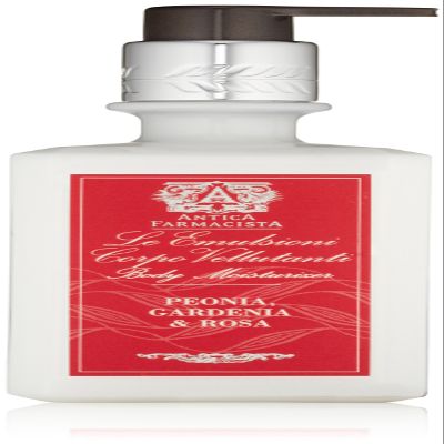 Antica Farmacista Body Moisturizer - Scented Moisturizing Lotion with Aloe Vera, Green Tea & Sweet Almond Oil - Gift for Any Occasion - Peonia, Gardenia & Rosa, 10 fl oz