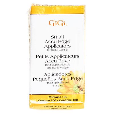 GiGi Accu Edge Wax Sticks for Hair Removal  Small, Wax Applicator Sticks, Wooden Waxing Stick for Upper Lip & Eyebrows, 100 ct
