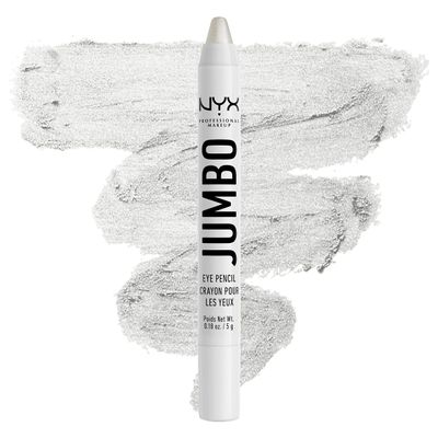 NYX PROFESSIONAL MAKEUP Jumbo Eye Pencil, Blendable Eyeshadow Stick & Eyeliner Pencil - Cottage Cheese (Silver)