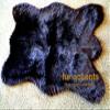 Premium Faux Fur Sheepskin Rug/Accent Pelt Rug feet/Black Sheep/Bear Skin 24"x48" view 3