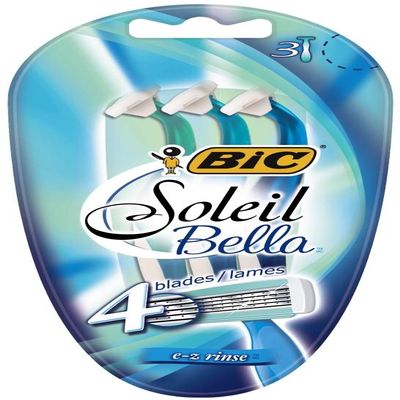BIC Soleil Bella Disposable Razor, Women, 3-Count (Pack of 3)