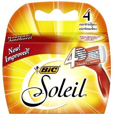 Bic Soleil System Refill Cartridge, 4-Count (Pack of 3)