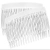 France Luxe 18 Tooth French Side Comb Pair - Clear view 1
