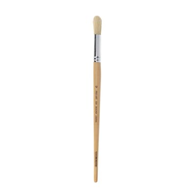 Pro Art Brush White Bristle Round #12