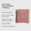Fromm Softees Microfiber Salon Hair Towels for Hairstylists, Barbers, Spa, Gym in Terracotta, 16" by 29", 10 Count Perfect Hair Care Towel for Drying Curly, Long, Wavy Hair view 2