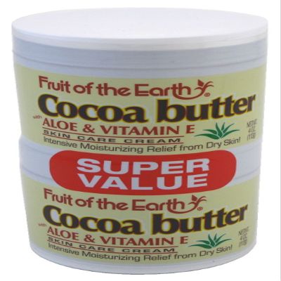 Fruit of the Earth Cocoa Butter, 4 Ounce Jars (Pack of 2)