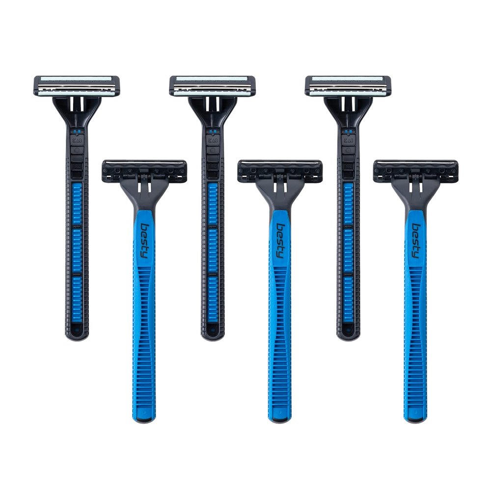  Kai besutexi- EX (Besty EX) Neck Shake, 3-Pack, Men's Disposable Razors