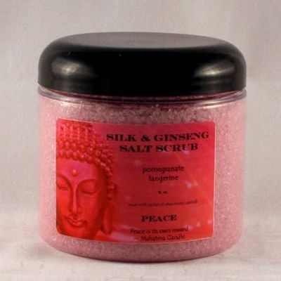 16 oz Zen Silk & Ginseng Salt Scrub Peace