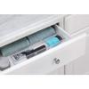 iDesign 48850 Rain Divided Tray for Vanity, Bathroom, Countertop, Drawer, Cosmetics, Makeup, Toiletries, Craft and Office Supplies, BPA-Free, 4" x 16" x 2", 2 Compartments view 2