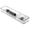 iDesign 48850 Rain Divided Tray for Vanity, Bathroom, Countertop, Drawer, Cosmetics, Makeup, Toiletries, Craft and Office Supplies, BPA-Free, 4" x 16" x 2", 2 Compartments view 4