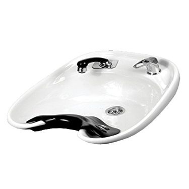 Align-A-Neck 557 Gel Neckrest for Salon Shampoo Bowls Comfortable, Hypoallergenic Neck Cushion with Suction Cups Fits Backwash & Wall-Hung Bowls, Water & Chemical Resistant, PIB-557