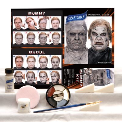 Graftobian Professional Mummy/Ghoul Complete Make-up Kit with Instructions