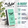 Design Nail Flash Shiner 4-Way Nail Buffer Block, 320/400/4000 Grit, 3-Step Nail Shiner for Natural Nails, Smooth, Buff, Polish & Shine, Pack of 24 view 3