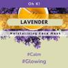 Oh K! Sheet Mask - Lavender - Moisturizing Face Mask - Hydrating Face Sheets - Infused with Lavender - Anti Aging Skin Care - Korean Skincare - 1 Pc view 3