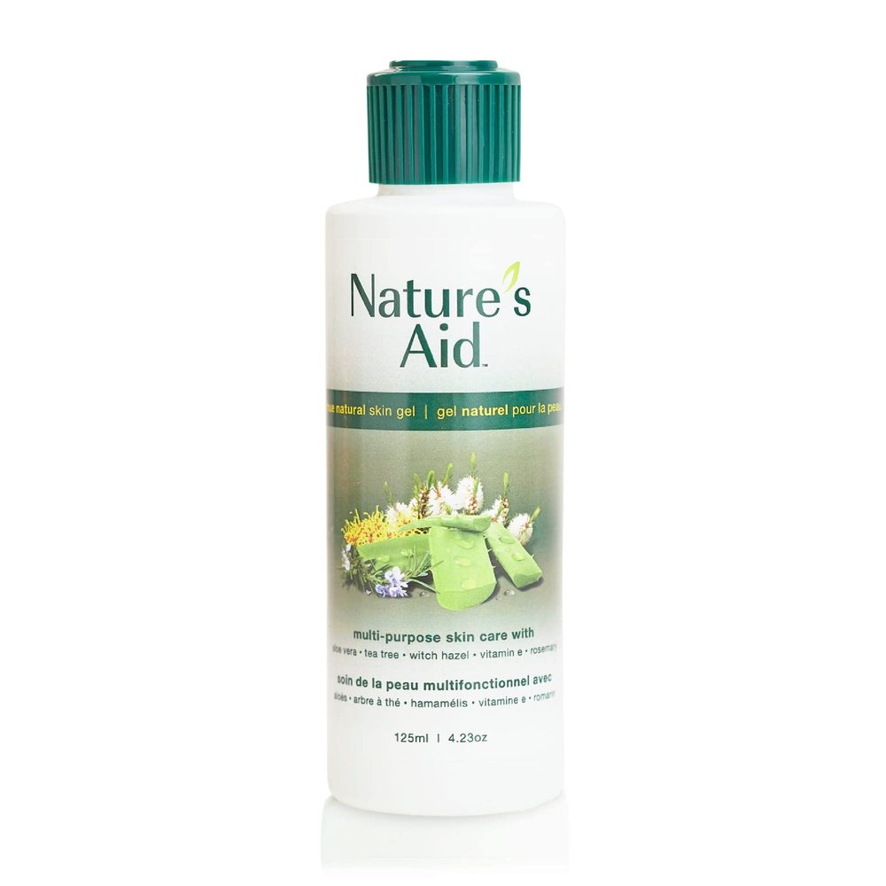 Natures Aid Original Skin Gel 125ml Award-Winning Multipurpose Formula Featuring Aloe Vera Gel Extract - 3X Factor. Works for After Sun Care, Dry, Flaky & Itchy, Facial Acne, Skin Rashes