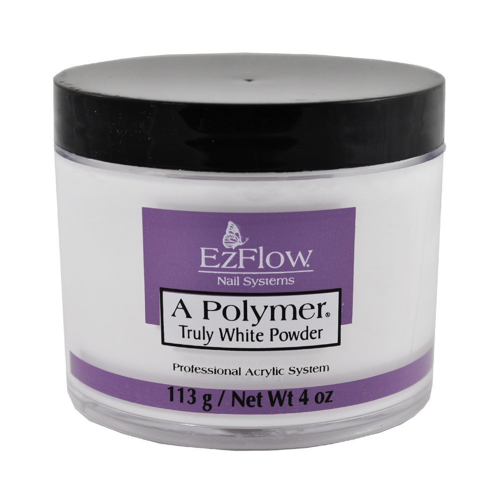 EZ Flow A Polymer Truly White False Nails, 4 Ounce
